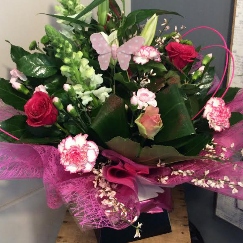 Sameday flowers by Octagon Flowers in Bolton Town Centre next to The